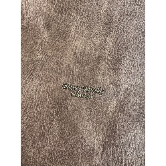 Darcy Marks London Vegan Leather Shoulder Bag In Camel EUC - Picture 2 of 7